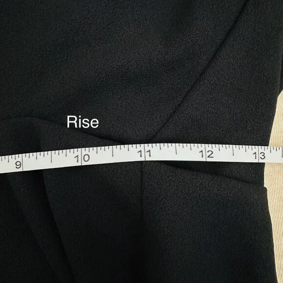 Anthropologie Women's Black Polyester Elastic Waist Ankle Pants Size S - Picture 8 of 12